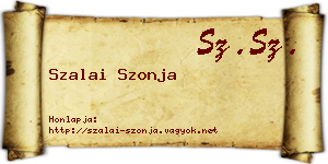 Szalai Szonja névjegykártya